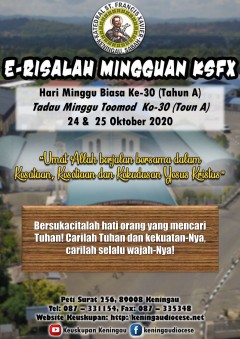 E-risalah Paroki KSFX 24 & 25 Oktober 2020